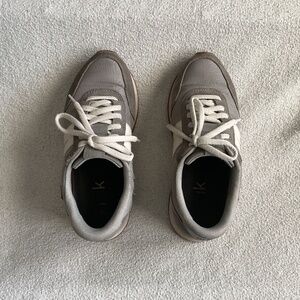 Ki ok grey and cream sneaker
